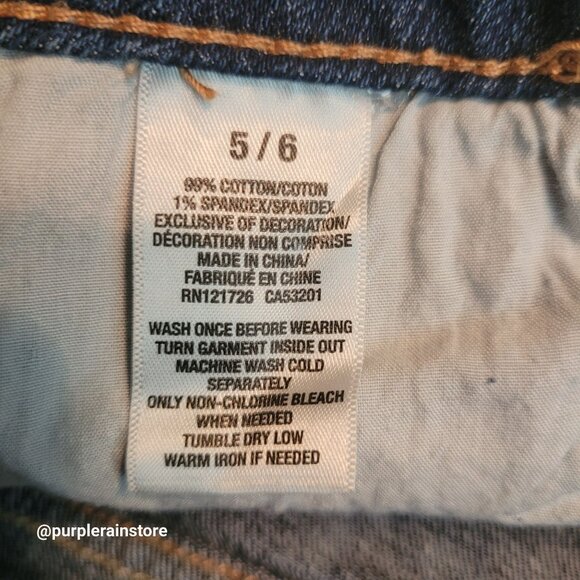 Aeropostale Cut Off Floral Embellished Shorts 6 Medium Light Wash Denim Country - Picture 4 of 10